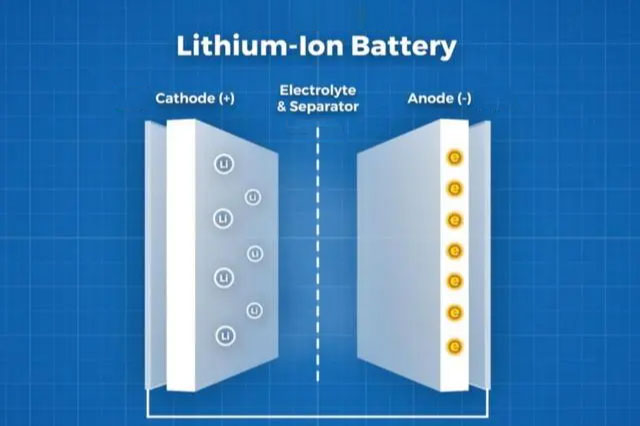 Qual è il principio di funzionamento della batteria al litio?