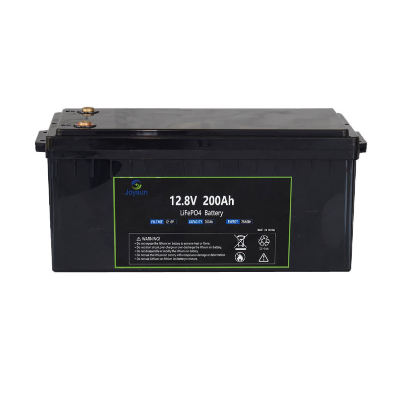 Batteria LFP 12,8 V 200 Ah 2560 Wh LiFePO4 BMS integrato